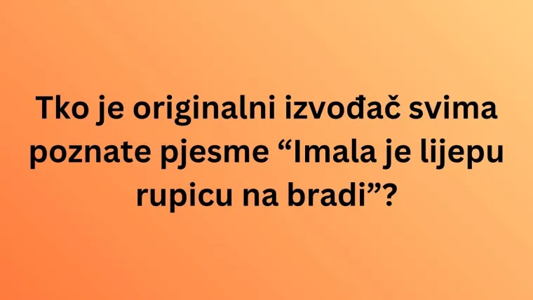 Jakov Jozinović rado izvodi ove hitove, da vidimo znate li kome zapravo pripadaju