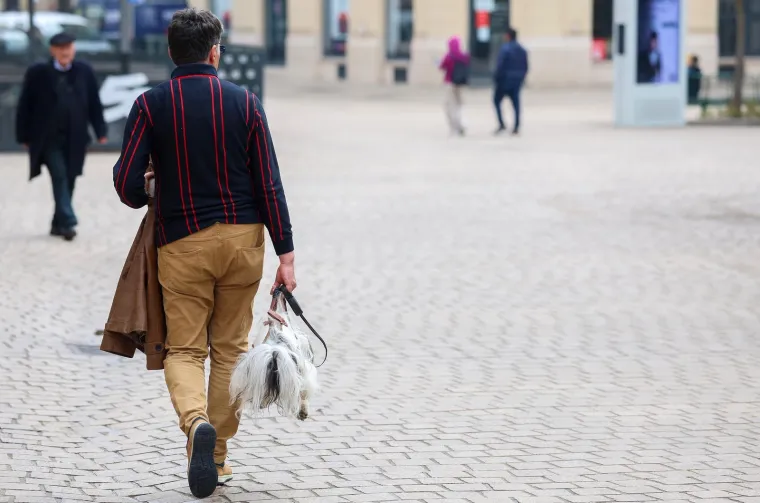 Prolaznici zastali i fotografirali 'modni dodatak': Pogledajte kako mu&scaron;karac nosi svog psa po Zagrebu