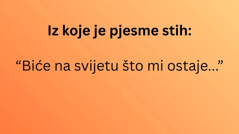 Dokažite da poznajete repertoar Doris Dragović i prepoznajte ove hitove samo po jednom stihu