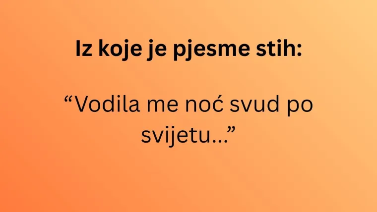 Dokažite da poznajete repertoar Doris Dragović i prepoznajte ove hitove samo po jednom stihu