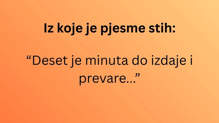 Dokažite da poznajete repertoar Doris Dragović i prepoznajte ove hitove samo po jednom stihu