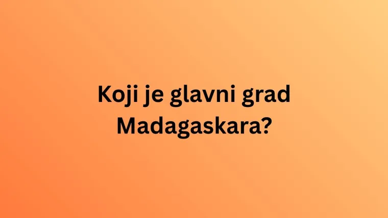 Oku&scaron;aj se na kvizu o glavnim gradovima Afrike, toliko je težak da rijetki imaju sve točne odgovore