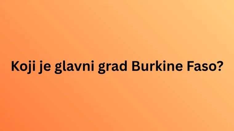 Oku&scaron;aj se na kvizu o glavnim gradovima Afrike, toliko je težak da rijetki imaju sve točne odgovore