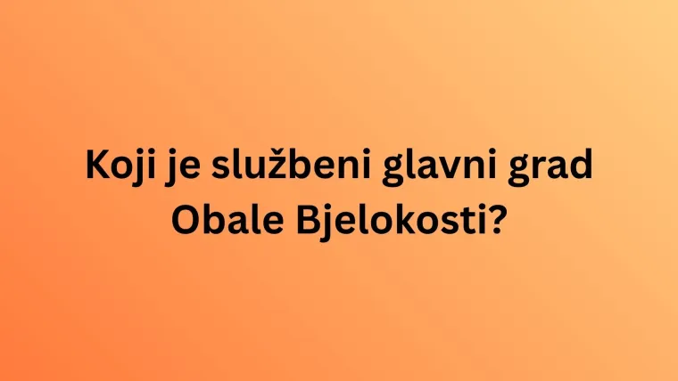 Oku&scaron;aj se na kvizu o glavnim gradovima Afrike, toliko je težak da rijetki imaju sve točne odgovore