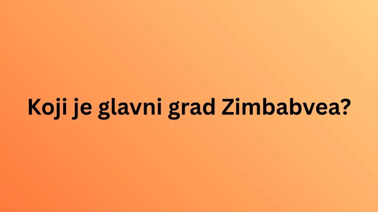 Oku&scaron;aj se na kvizu o glavnim gradovima Afrike, toliko je težak da rijetki imaju sve točne odgovore