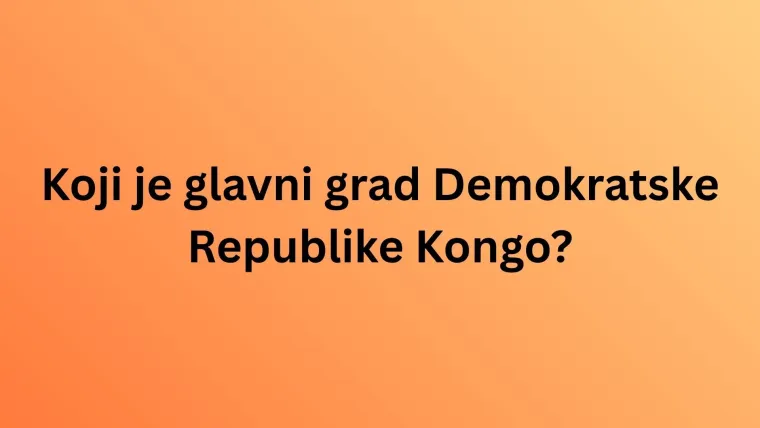 Oku&scaron;aj se na kvizu o glavnim gradovima Afrike, toliko je težak da rijetki imaju sve točne odgovore