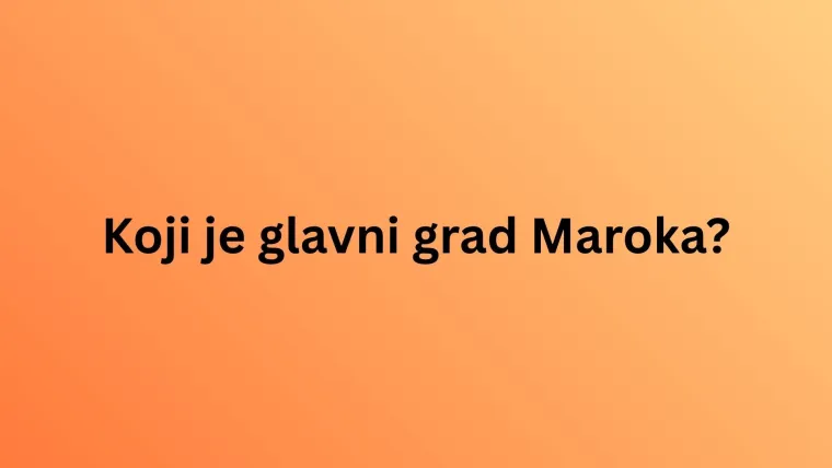 Oku&scaron;aj se na kvizu o glavnim gradovima Afrike, toliko je težak da rijetki imaju sve točne odgovore