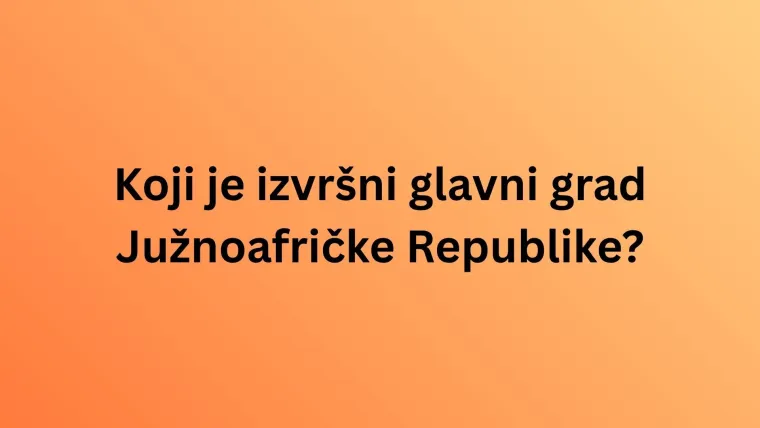 Oku&scaron;aj se na kvizu o glavnim gradovima Afrike, toliko je težak da rijetki imaju sve točne odgovore