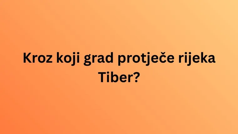 Na svijetu postoje brojne rijeke, no znamo li sve o onim najvećim i najpoznatijim? Rije&scaron;i kviz