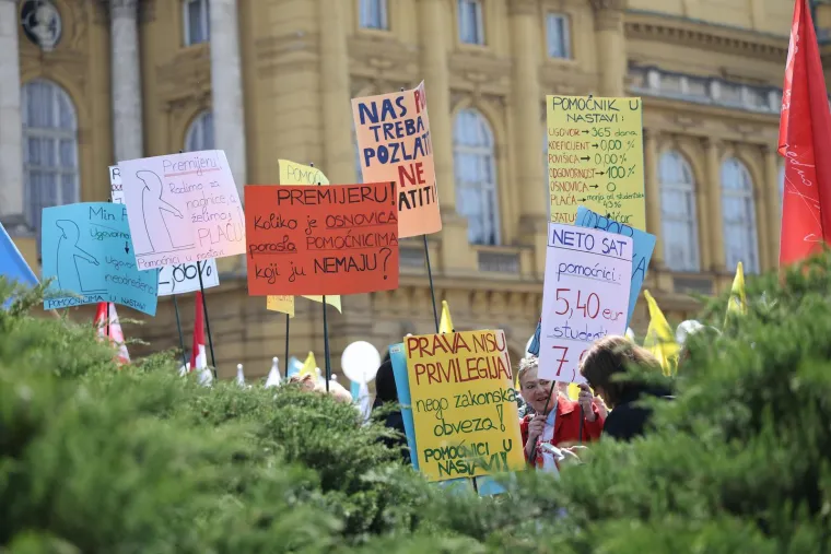 Sindikat objavio procjenu broja ljudi na prosvjedu: Pogledajte &scaron;to su poručili Plenkoviću