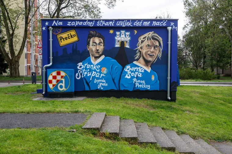 Na zapadu Zagreba osvanuo novi mural: Ovjekovječena su dva ponosa kvarta