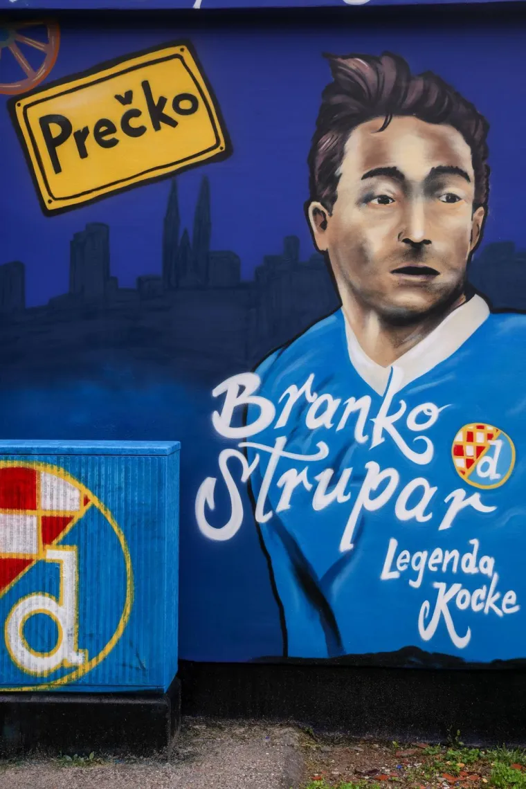 Na zapadu Zagreba osvanuo novi mural: Ovjekovječena su dva ponosa kvarta