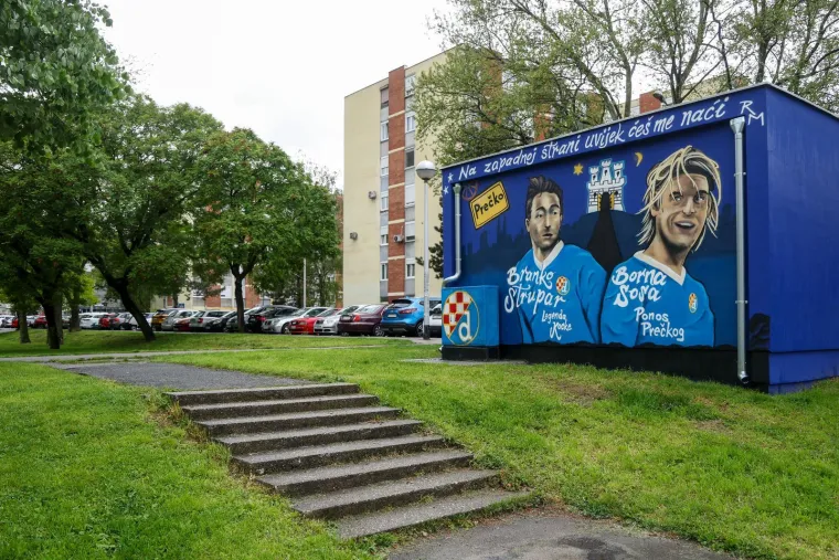 Na zapadu Zagreba osvanuo novi mural: Ovjekovječena su dva ponosa kvarta