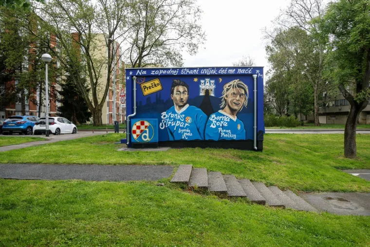Na zapadu Zagreba osvanuo novi mural: Ovjekovječena su dva ponosa kvarta