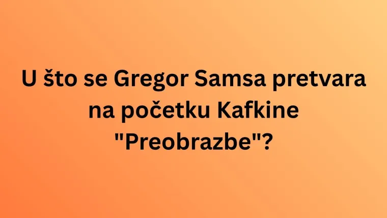 Ako volite književnost, sigurno su vam poznati likovi ovih djela: Nemojte razočarati rezultatom