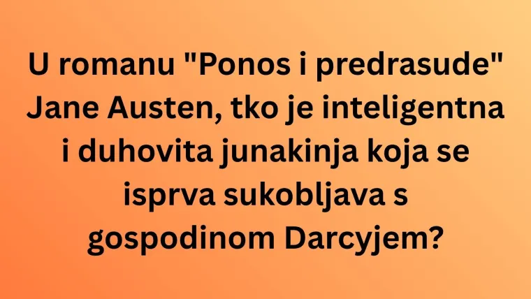Ako volite književnost, sigurno su vam poznati likovi ovih djela: Nemojte razočarati rezultatom
