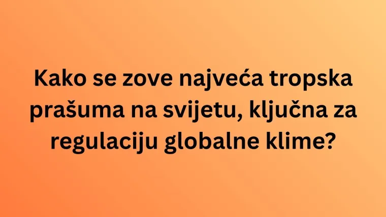 Nemojte zabrljati na ovom kvizu: Svaki stanovnik Zemlje trebao bi znati sljedeće činjenice