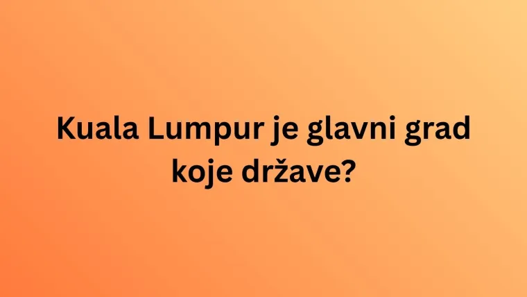 Azija broji 48 zemalja, no rijetki znaju glavne gradove onih odabranih u kvizu: Rije&scaron;i i dokaži se