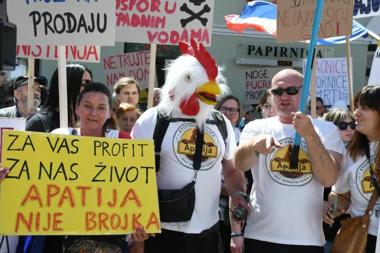 Sisak na nogama, poslane žestoke poruke protiv megafarmi i klaonica: 'Profit njima, smrad nama'