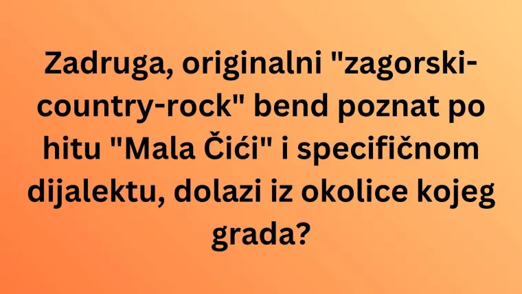 Možda slu&scaron;a&scaron; njihove hitove, no zna&scaron; li gdje su osnovani ovi hrvatski bendovi? Oku&scaron;aj se na kvizu