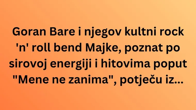 Možda slu&scaron;a&scaron; njihove hitove, no zna&scaron; li gdje su osnovani ovi hrvatski bendovi? Oku&scaron;aj se na kvizu