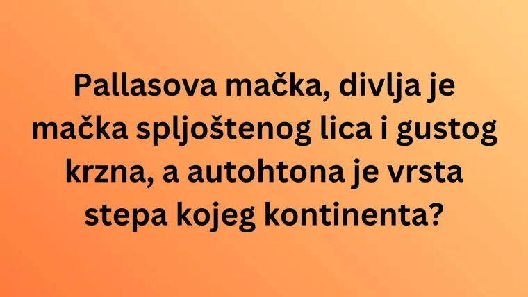 Zna&scaron; li s kojih kontinenata dolaze ove životinjske vrste? Neka pitanja mogla bi vas zbuniti