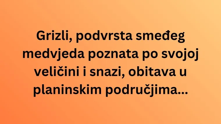 Zna&scaron; li s kojih kontinenata dolaze ove životinjske vrste? Neka pitanja mogla bi vas zbuniti