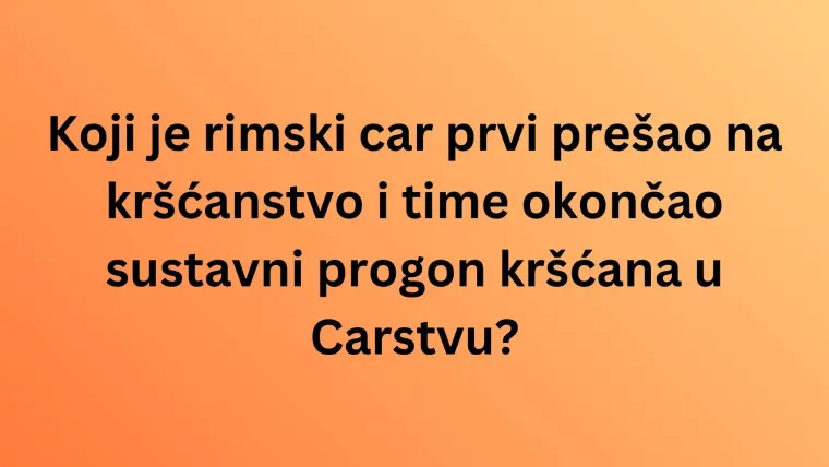Čak i ako ima&scaron; povijest u malom prstu, osmislili smo kviz koji će te staviti na ku&scaron;nju