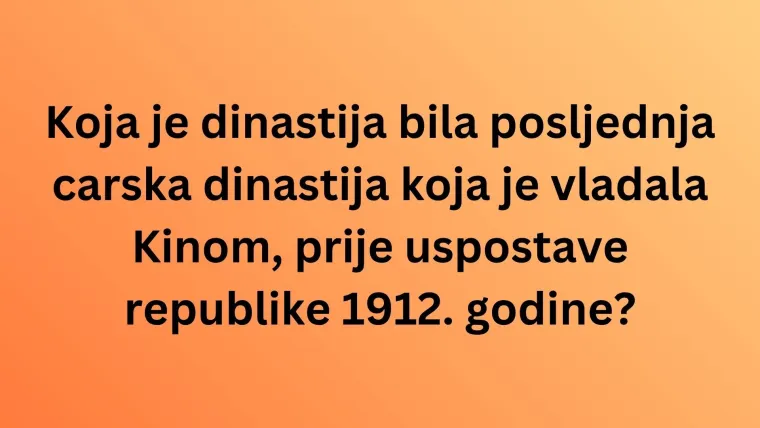 Čak i ako ima&scaron; povijest u malom prstu, osmislili smo kviz koji će te staviti na ku&scaron;nju