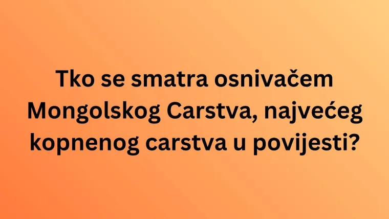Čak i ako ima&scaron; povijest u malom prstu, osmislili smo kviz koji će te staviti na ku&scaron;nju