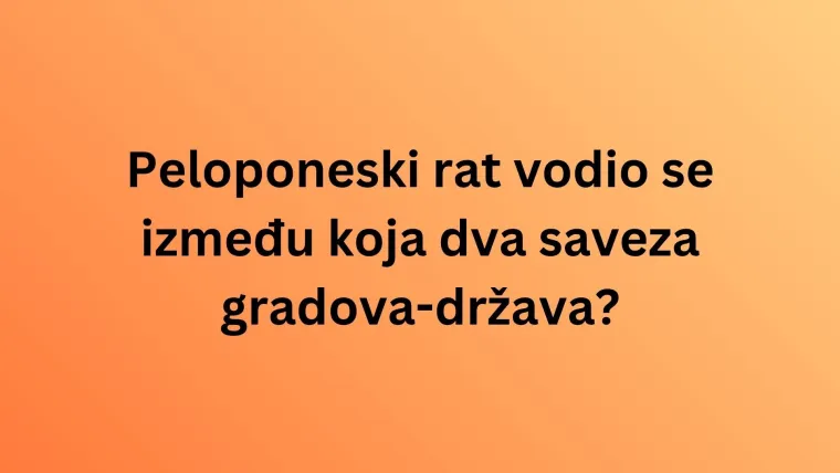 Čak i ako ima&scaron; povijest u malom prstu, osmislili smo kviz koji će te staviti na ku&scaron;nju