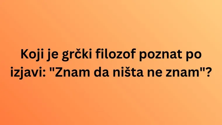 Ako misli&scaron; da ti je opće znanje na visokoj razini, oku&scaron;aj se na kvizu i provjeri: Nije tako lako