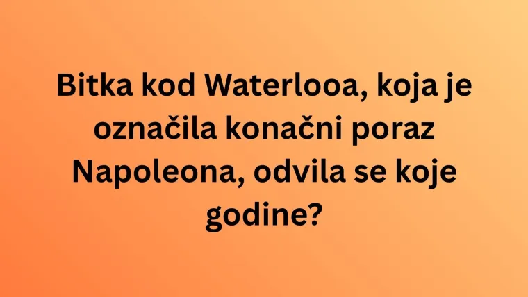 Ako misli&scaron; da ti je opće znanje na visokoj razini, oku&scaron;aj se na kvizu i provjeri: Nije tako lako