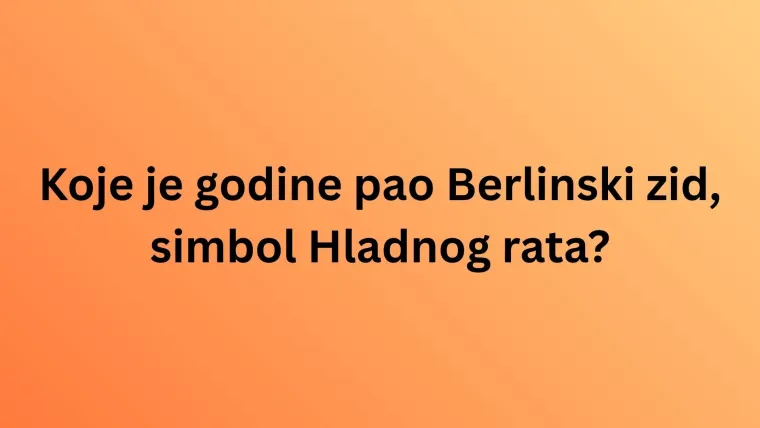 Ako misli&scaron; da ti je opće znanje na visokoj razini, oku&scaron;aj se na kvizu i provjeri: Nije tako lako