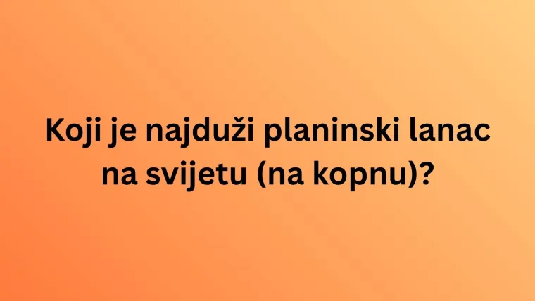 Ako misli&scaron; da ti je opće znanje na visokoj razini, oku&scaron;aj se na kvizu i provjeri: Nije tako lako