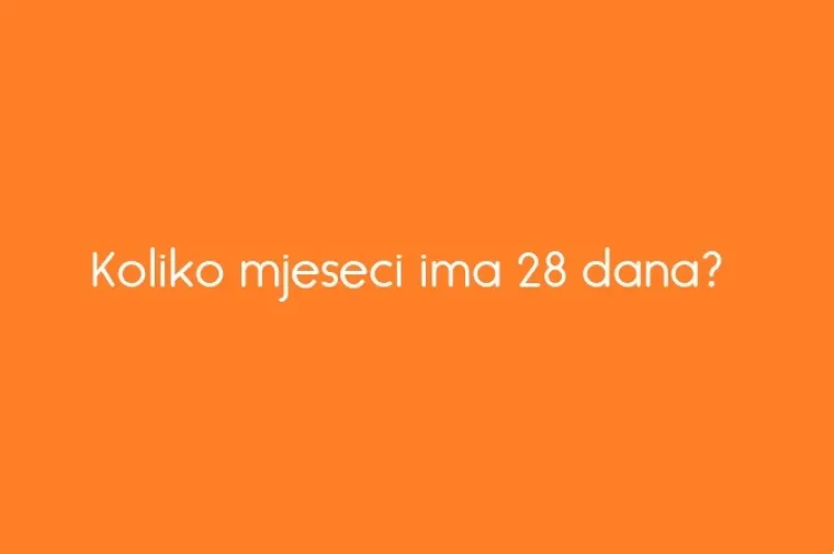 Kako stoji&scaron; s trik pitanjima? Ako na svako od ovih odgovori&scaron; točno, progla&scaron;avamo te genijalcem!