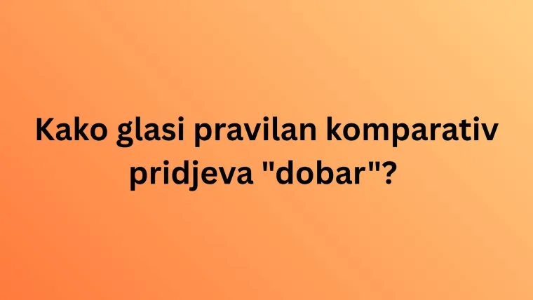 Ima&scaron; li hrvatsku gramatiku u malom prstu? Prisjeti se gradiva osnovne &scaron;kole i rasturi ovaj kviz