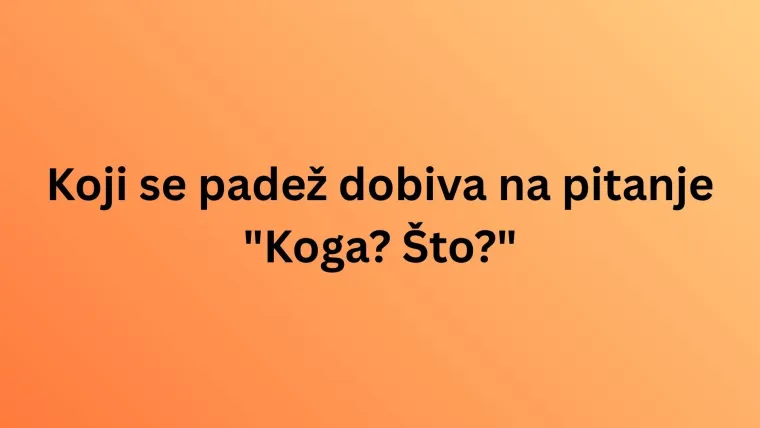 Ima&scaron; li hrvatsku gramatiku u malom prstu? Prisjeti se gradiva osnovne &scaron;kole i rasturi ovaj kviz