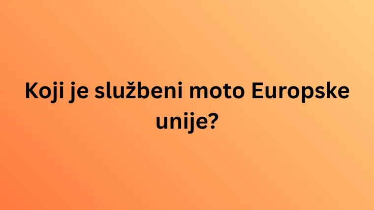 Na većinu ovih pitanja mora&scaron; znati odgovor, no jesi li stručnjak o Europskoj uniji doznaj u kvizu