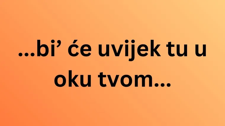 Voli&scaron; li domoljubne pjesme? Ako je tome tako, nastavi ove stihove posvećene Hrvatskoj