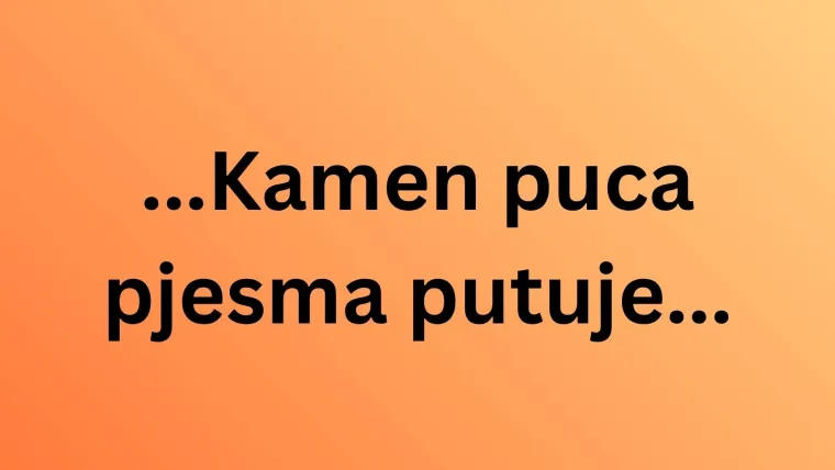 Voli&scaron; li domoljubne pjesme? Ako je tome tako, nastavi ove stihove posvećene Hrvatskoj