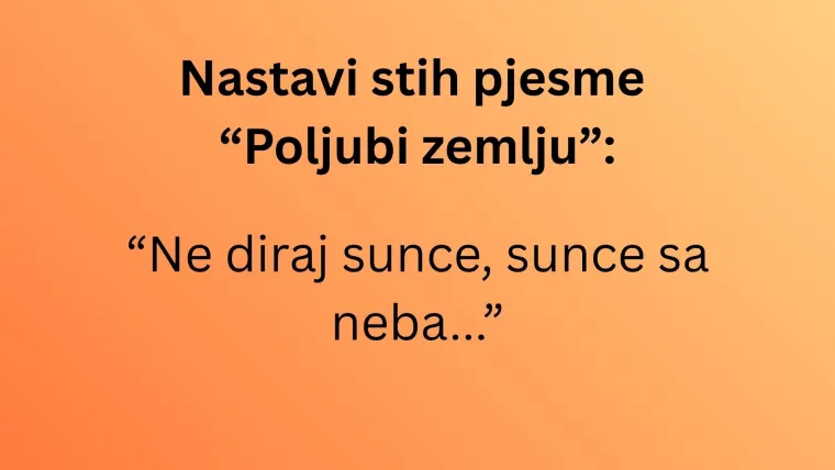Voli&scaron; li domoljubne pjesme? Ako je tome tako, nastavi ove stihove posvećene Hrvatskoj