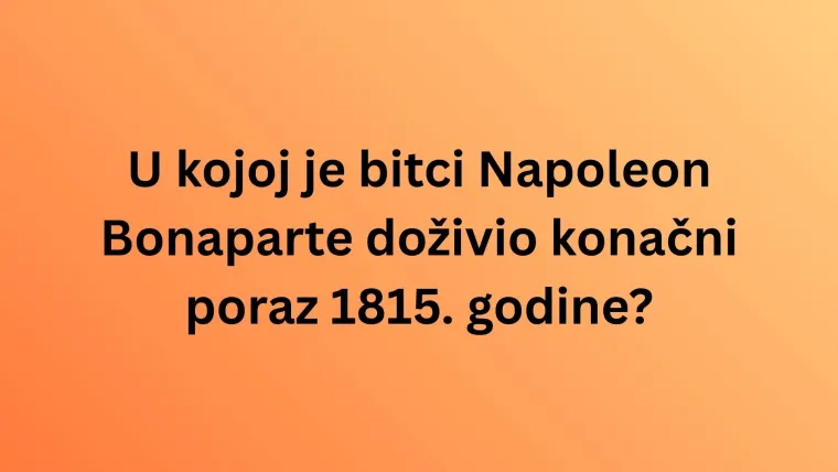Smatra&scaron; se hodajućom enciklopedijom? Onda je vrijeme da se oku&scaron;a&scaron; na ovim kviza&scaron;kim pitanjima