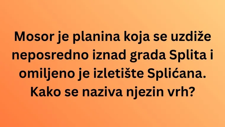 Misli&scaron; da poznaje&scaron; krajolik Hrvatske? Oku&scaron;aj se na pitanjima o vrhovima planina i nemoj razočarati