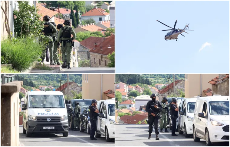 Duge cijevi, helikopter, psi i dronovi... U Drni&scaron;u traje bjesomučna potraga za ubojicom mladića