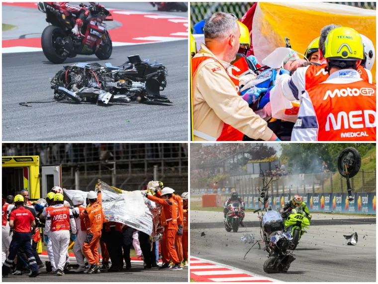 Stravične scene u MotoGP-u! Marquez zavr&scaron;io u bolnici nakon jezivog sudara, hitno operiran