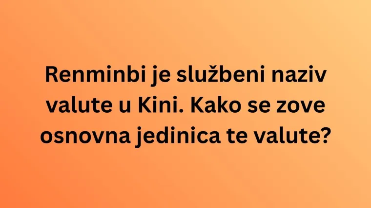 Kako stoji&scaron; sa svjetskim valutama? Ako razvali&scaron; na kvizu, tko zna, možda ti uskoče u džep
