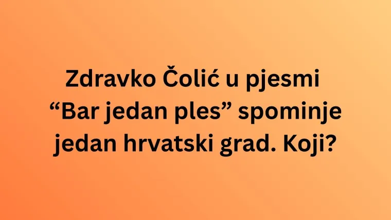 Zna&scaron; li koji se gradovi kriju u ovim domaćim hitovima? Dokaži u kvizu da te se ne može preveslati
