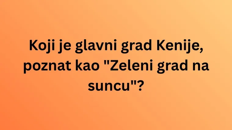 Dokaži se kao geografski stručnjak i poku&scaron;aj imati sve točno na pitanjima o Africi