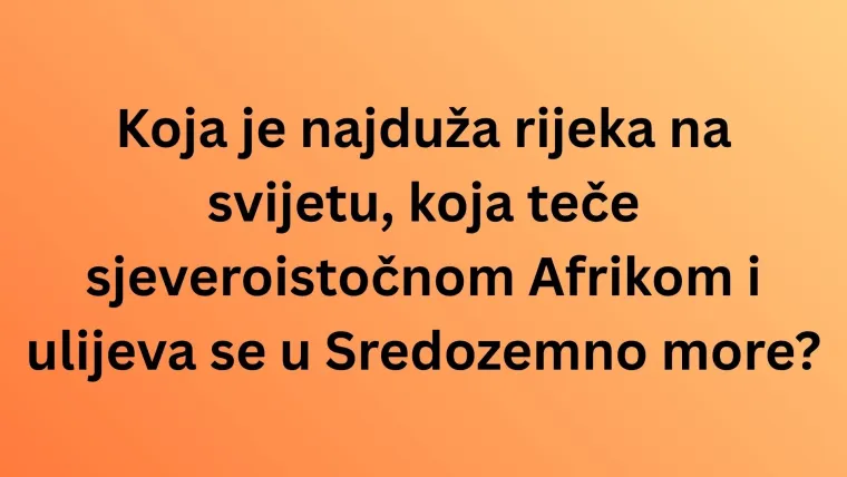 Dokaži se kao geografski stručnjak i poku&scaron;aj imati sve točno na pitanjima o Africi